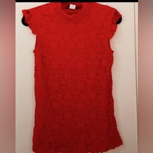 COPY - red Lace blouse